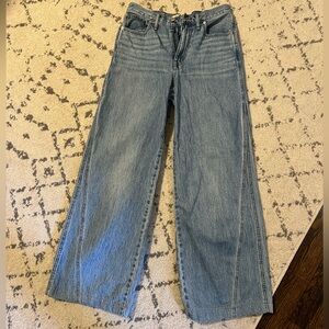 Madewell super wide leg jean